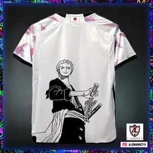 日本代表ユニフォーム　ONE PIECEコラボ　ゾロ 日本代表×ONE PIECE限定ユニの予約受注が開始 ルフィやゾロら8